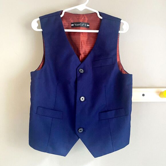 Fully Lined Adjustable Suit Vest - Picture 1 of 9